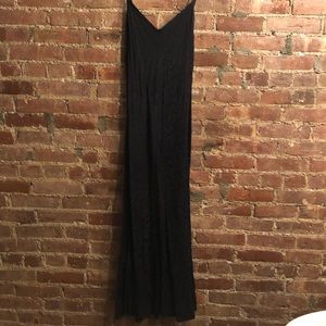 Zara Black Leopard Print Slip Dress